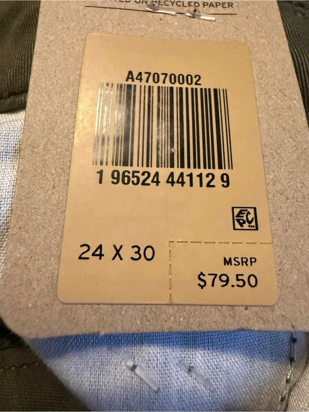 Levi’s Women’s ’94 Baggy Cargo Jeans – Green – Size 24x30 – NWT